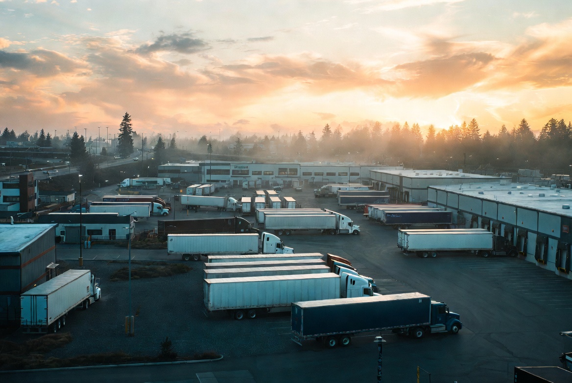 Parkland, WA — semi-truck glass service area