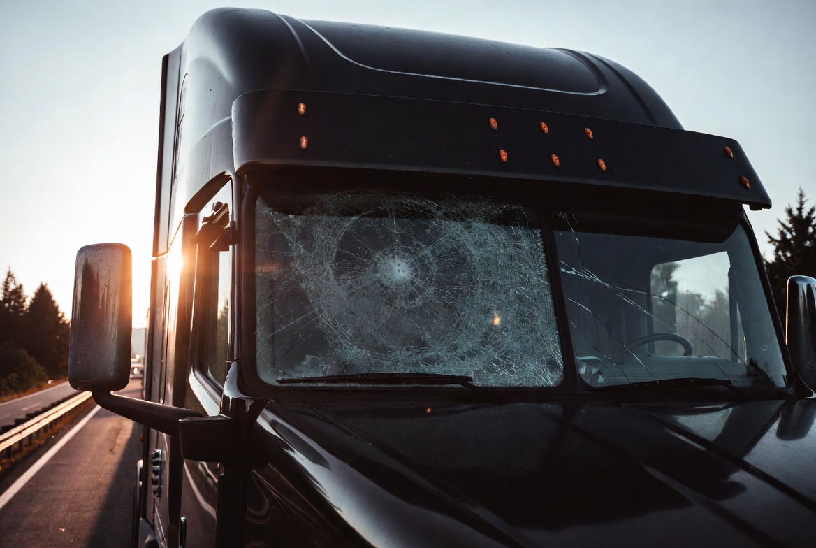 Emergency truck glass service